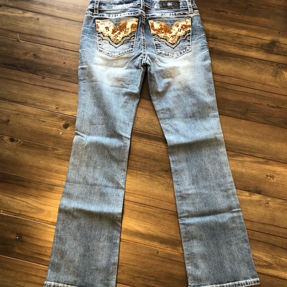 NWT Size 32 33 or 34 Miss Me Jeans Cowhide Bootcut - Picture 6 of 6